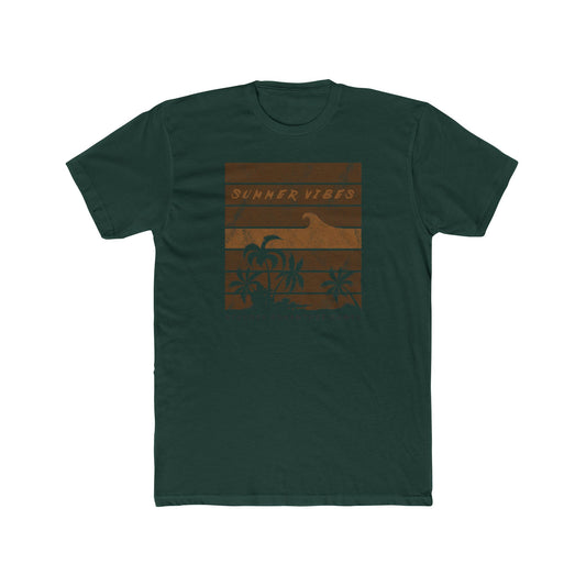 Summer Vibes Subdued (Tan on Green) Tee