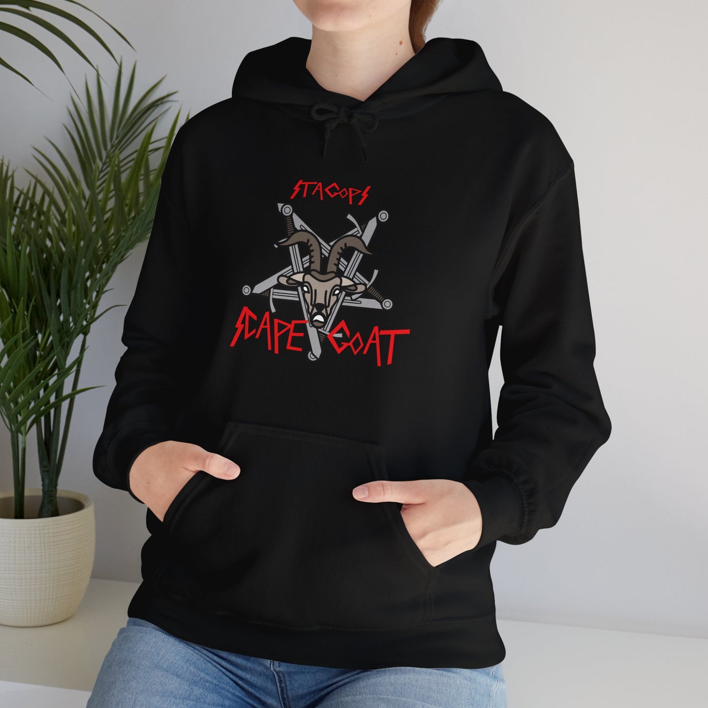 SCAPEGOAT Hoodie- single logo print (Exclusive)