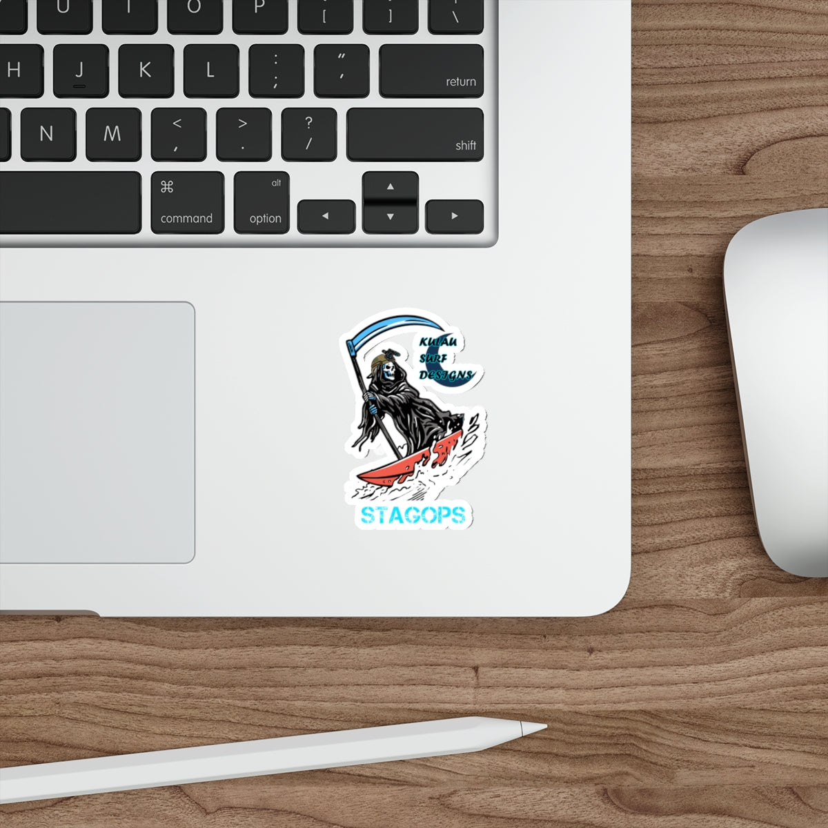 Kulau Surf Designs "SURF REAPER" Die-Cut Sticker EXCLUSIVE*