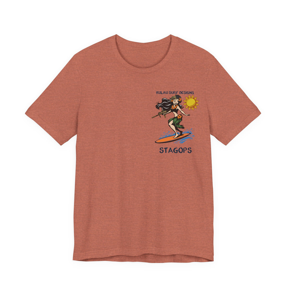 KULAU SURF DESIGNS double print (Front & Back) Tee EXCLUSIVE