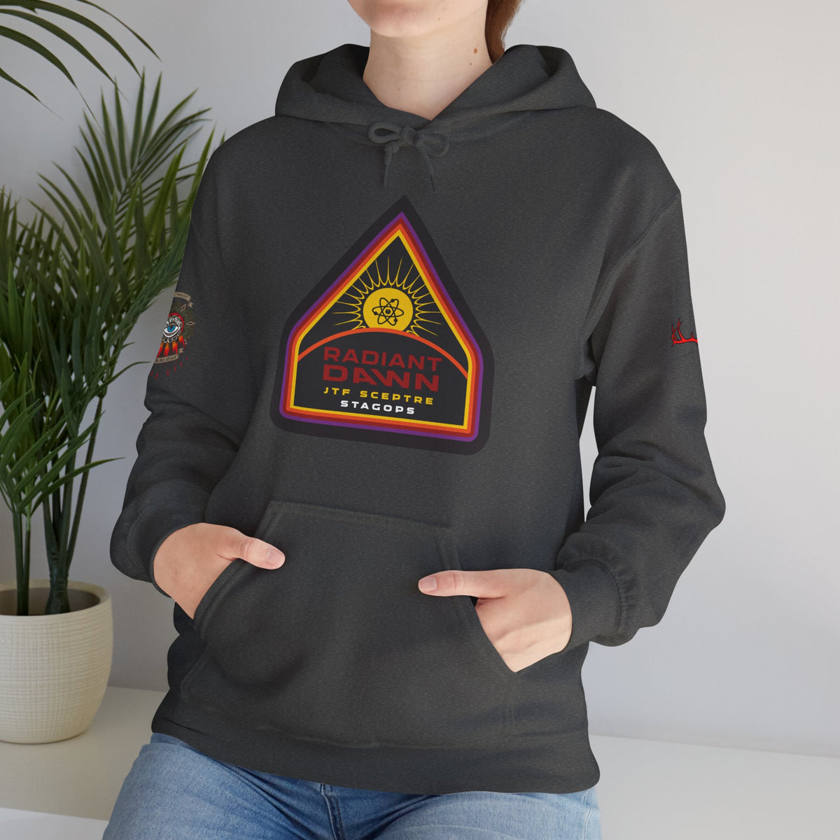 EXCLUSIVE TIER 1/RADIANT DAWN Hoodie- 4 sided deluxe multi-logo print