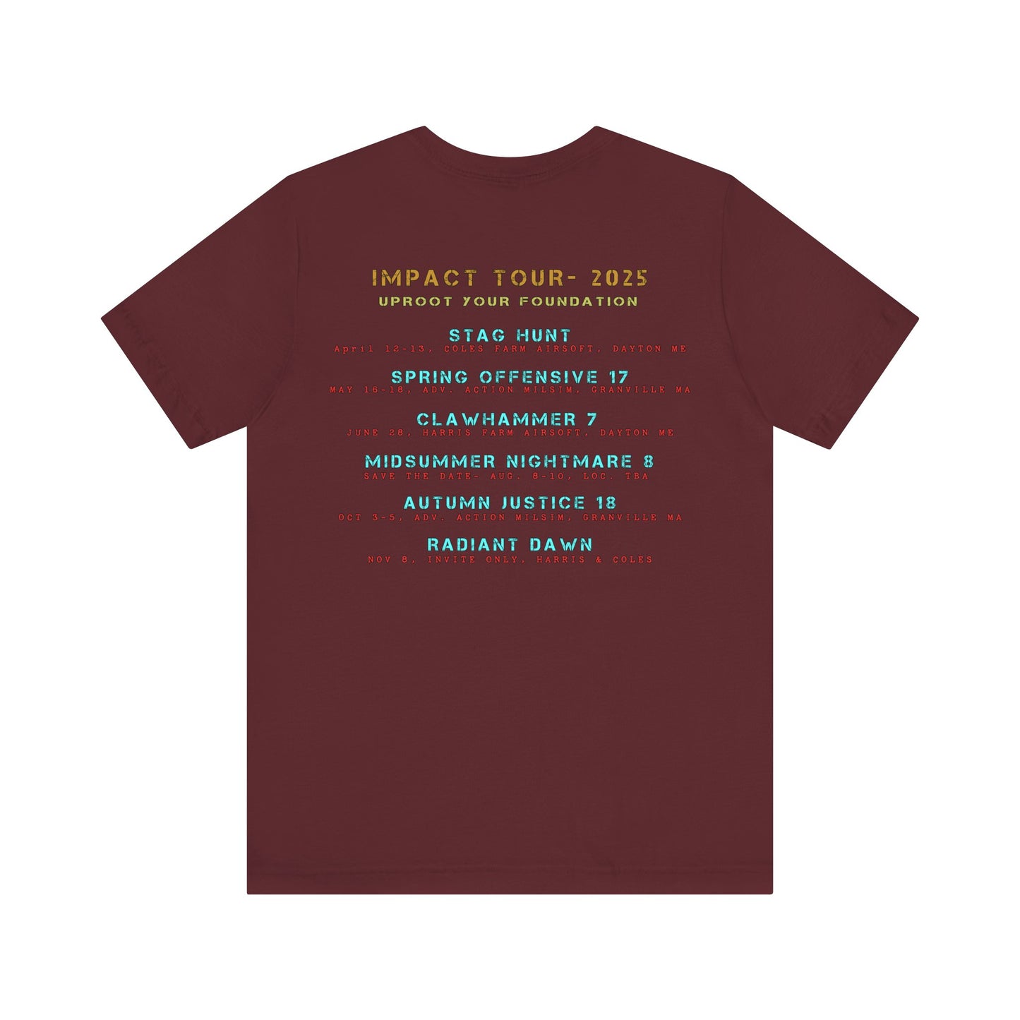 2025 IMPACT Tour Tee (Double print)