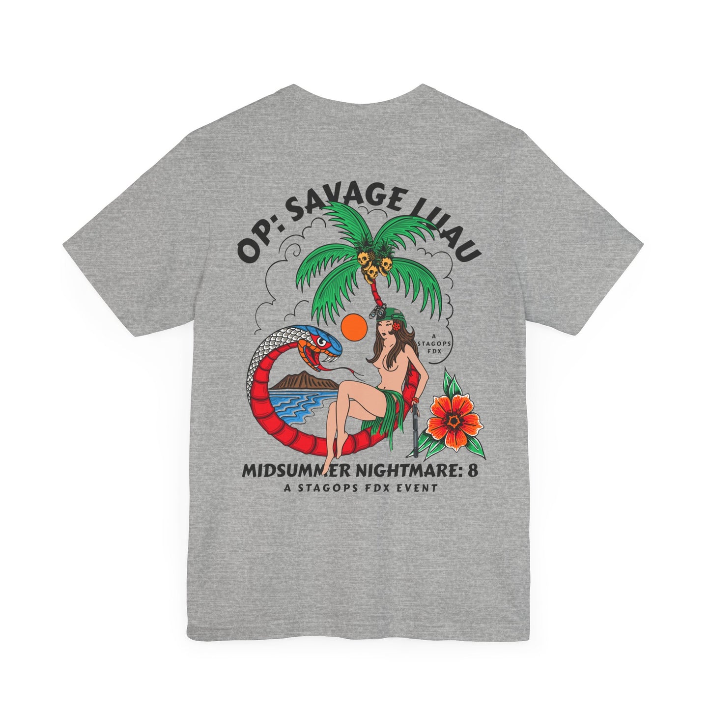 MidSummer Nightmare 8- double print (Front & Back) Tee