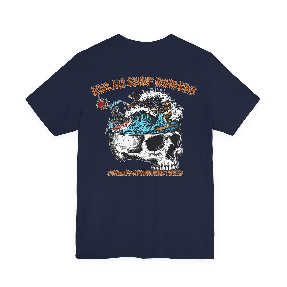 KULAU SURF DESIGNS double print (Front & Back) Tee EXCLUSIVE