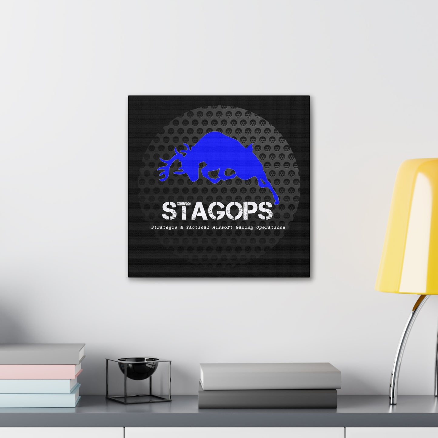 Original STAGOPS logo (2014 "grill") Canvas Gallery Wrap