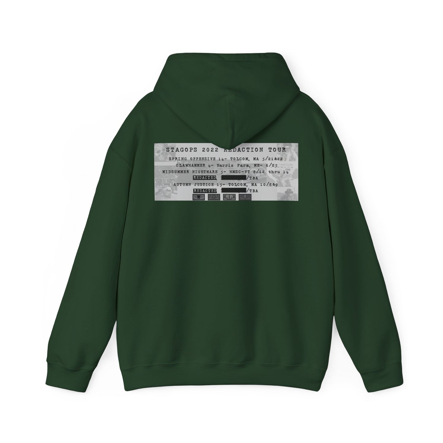 2022 REDACTED Tour hoodie