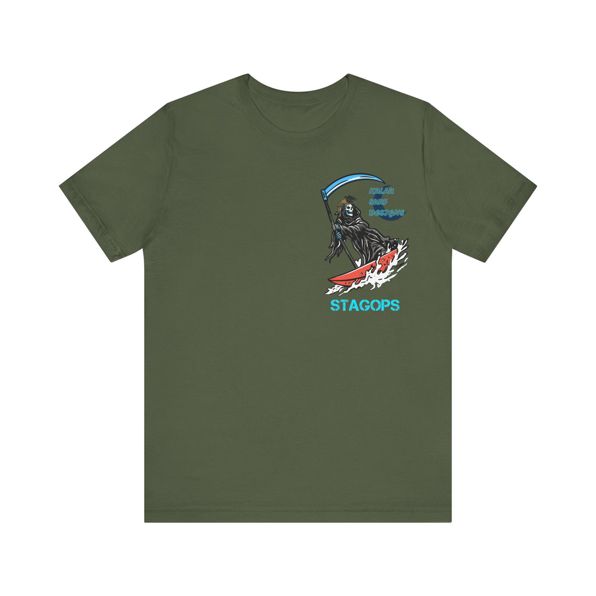 KULAU SURF DESIGNS double print (Front & Back) Tee EXCLUSIVE