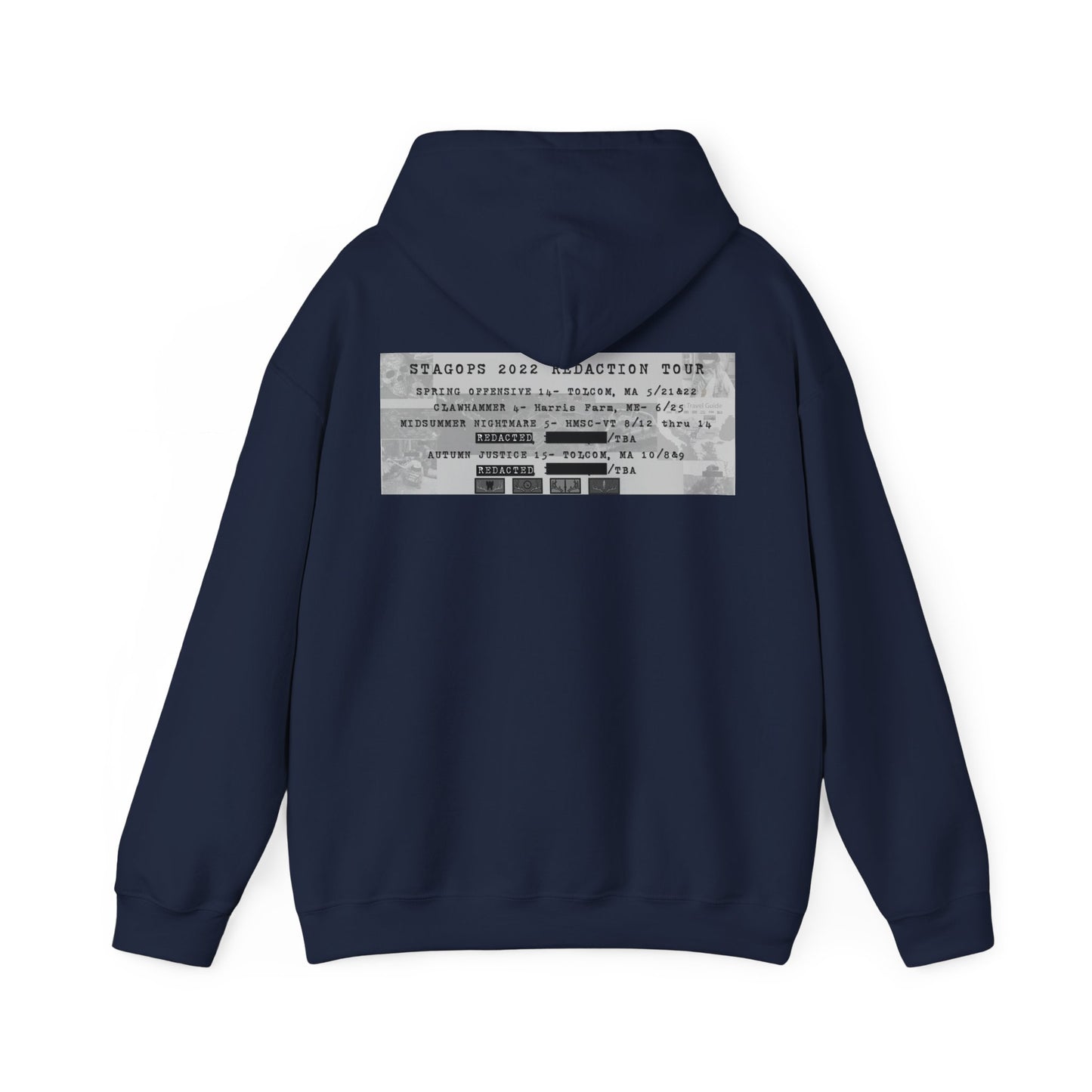 2022 REDACTED Tour hoodie