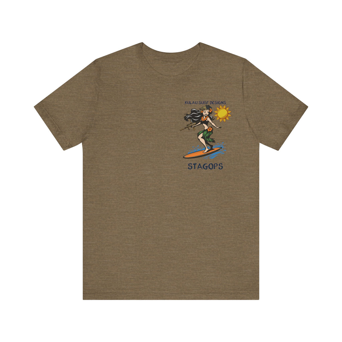 KULAU SURF DESIGNS double print (Front & Back) Tee EXCLUSIVE