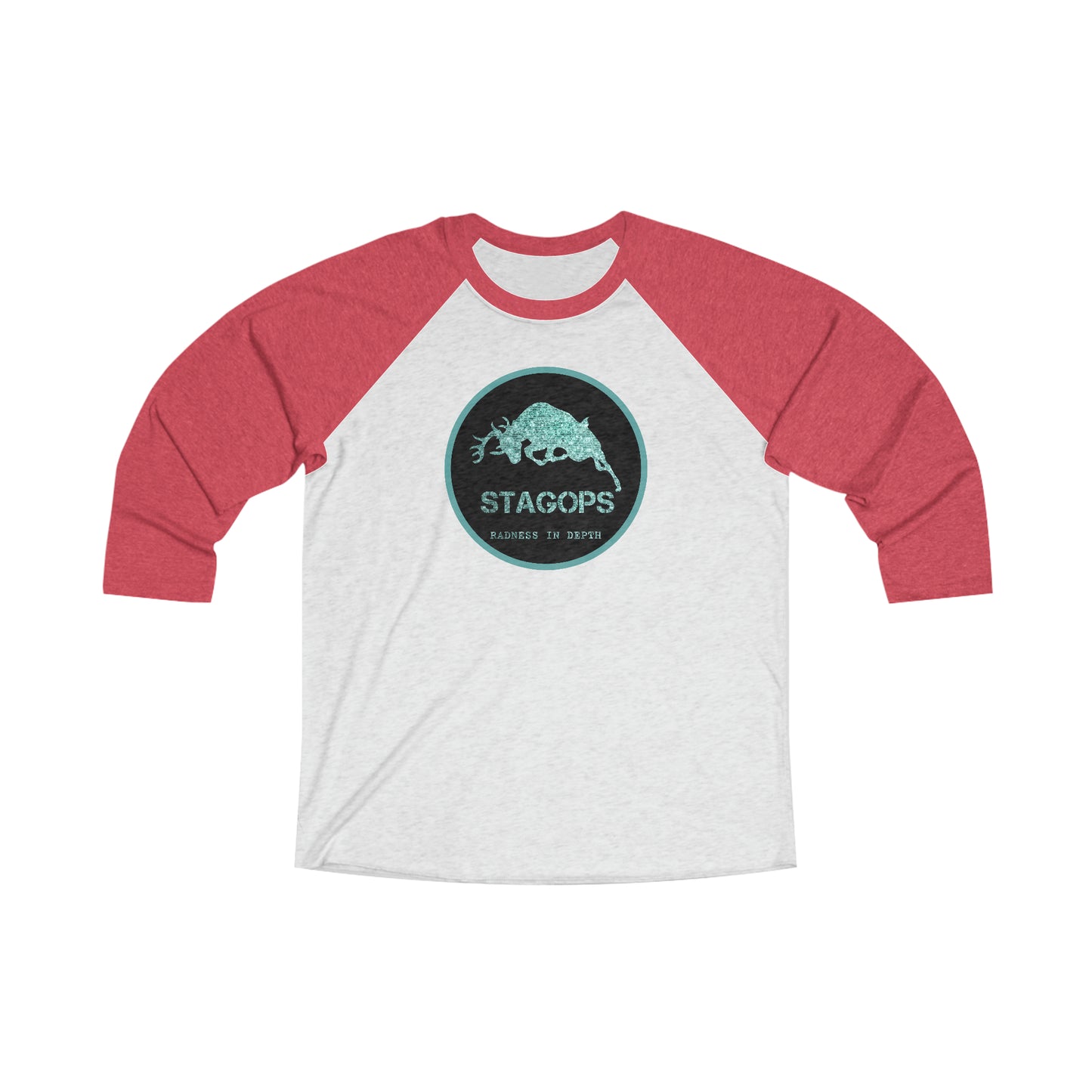 (Original) 2019 STAGOPS LOGO "Radness in Depth" 3\4 Raglan Tee