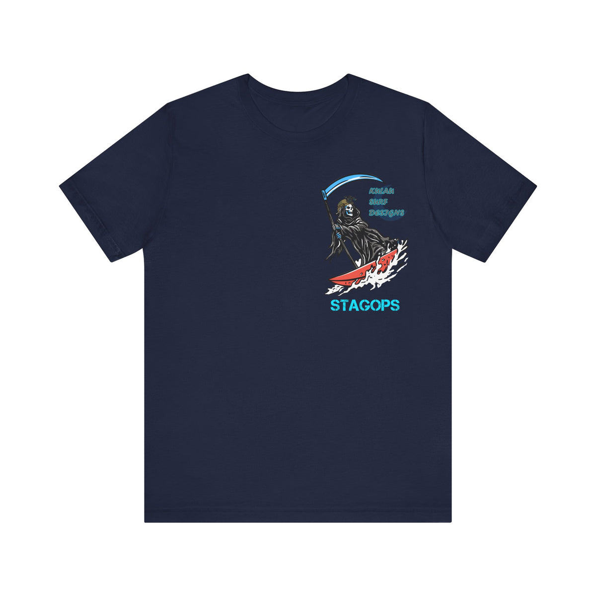 KULAU SURF DESIGNS double print (Front & Back) Tee EXCLUSIVE