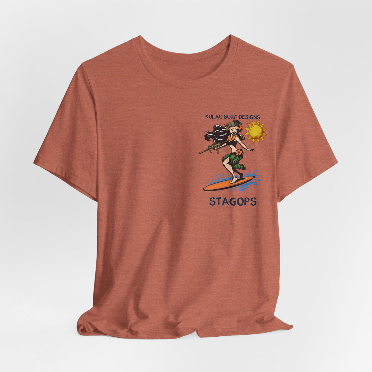 KULAU SURF DESIGNS double print (Front & Back) Tee EXCLUSIVE