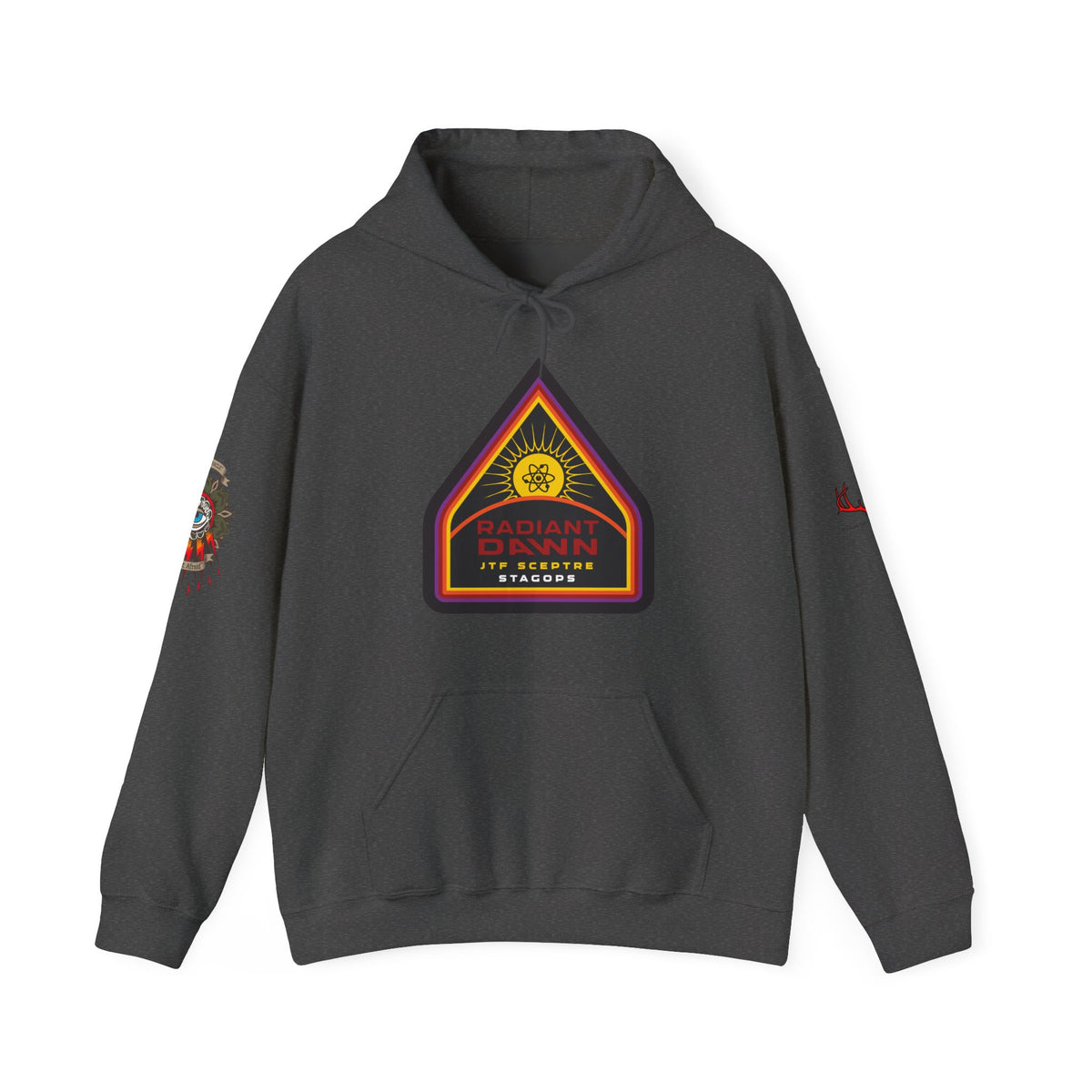 EXCLUSIVE TIER 1/RADIANT DAWN Hoodie- 4 sided deluxe multi-logo print