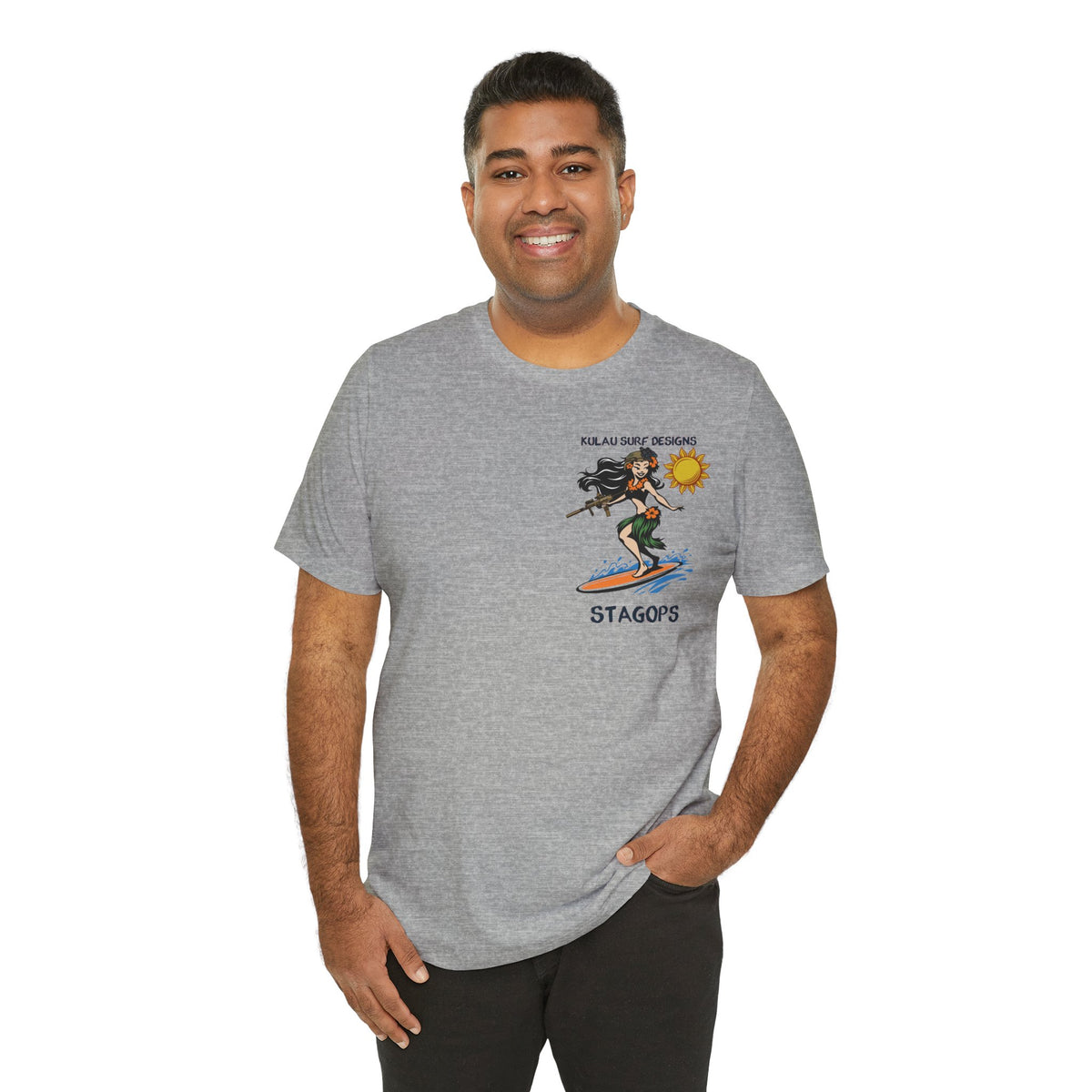 KULAU SURF DESIGNS double print (Front & Back) Tee EXCLUSIVE
