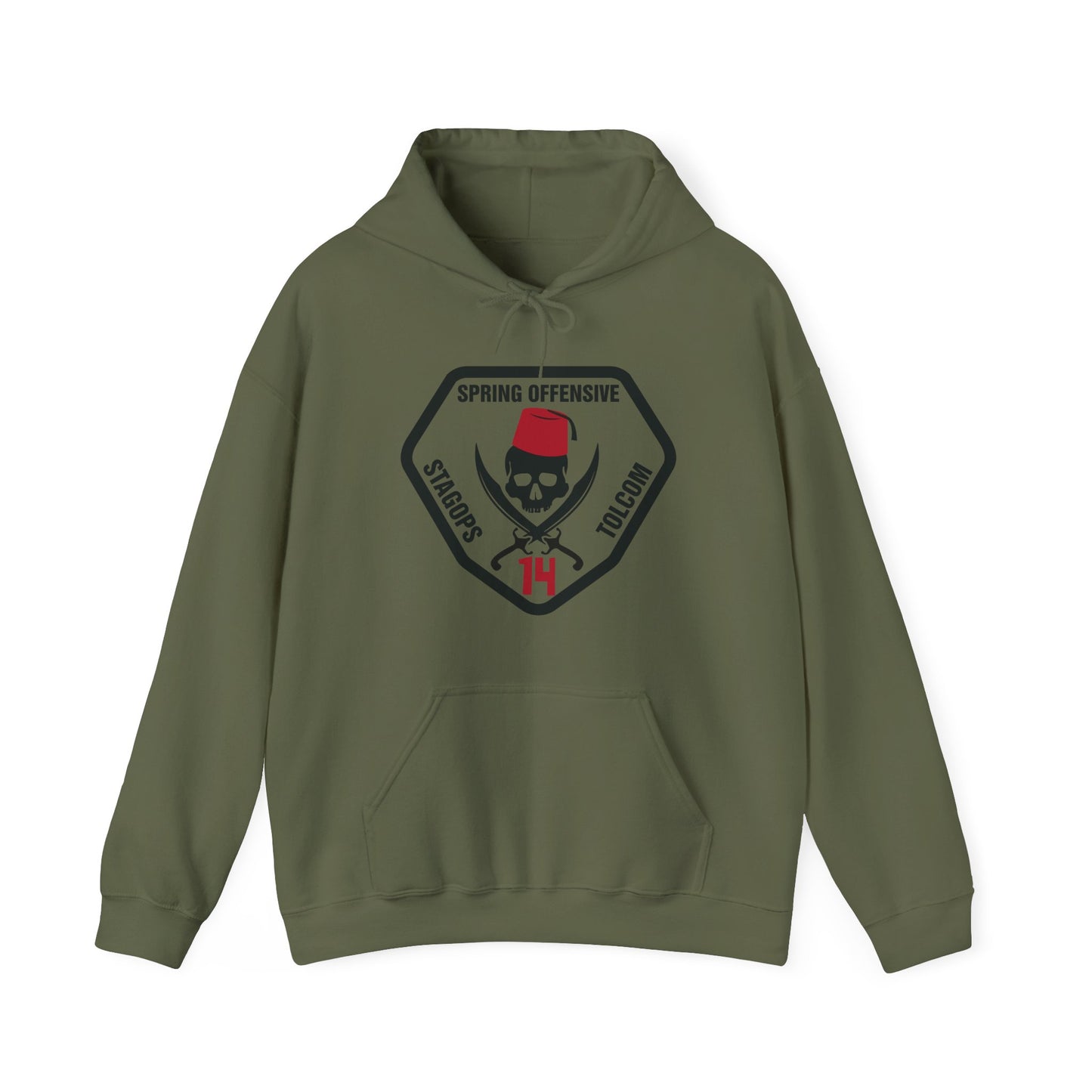 Spring Offensive 14 (clear center) Hoodie