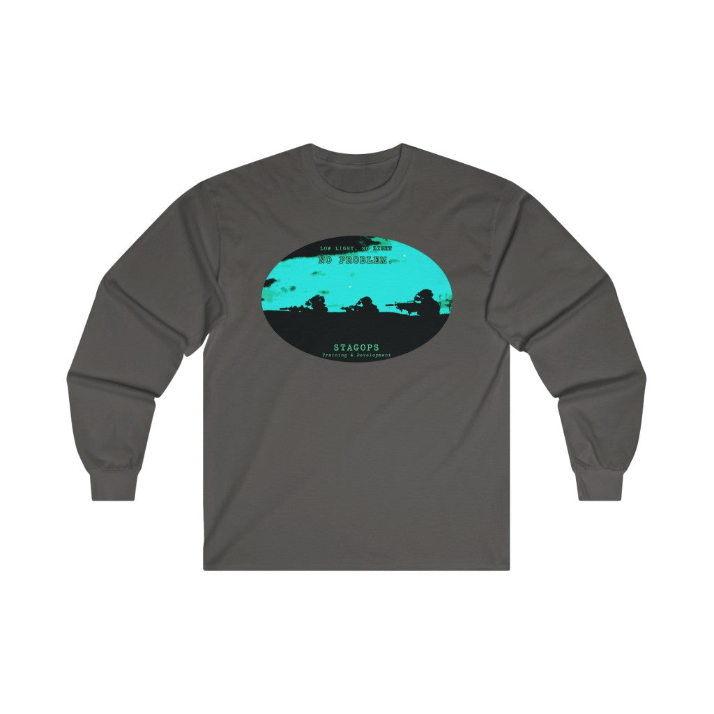 STAGOPS Training & Development "No light, No Problem" Ultra Cotton Long Sleeve Tee