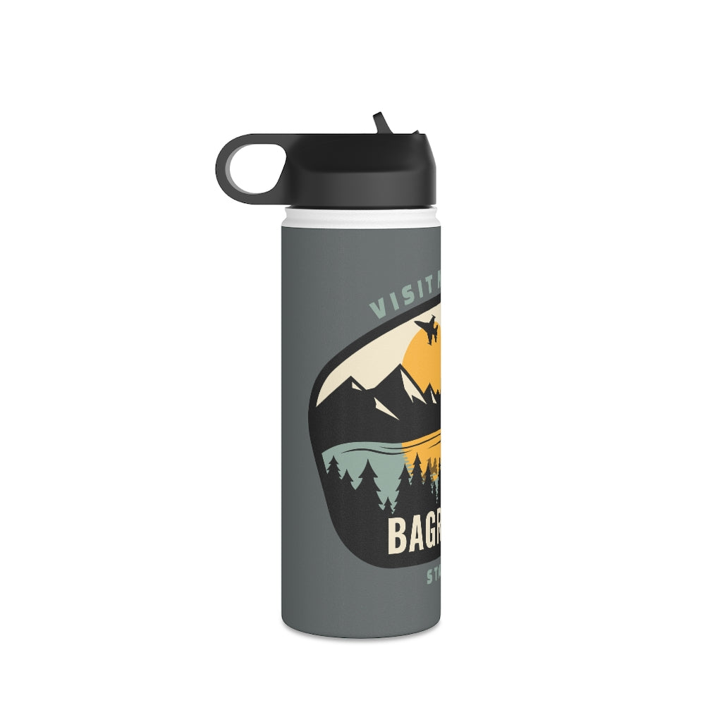 Stainless Steel Water Bottle, (sports lid)- BAGRITZNIA