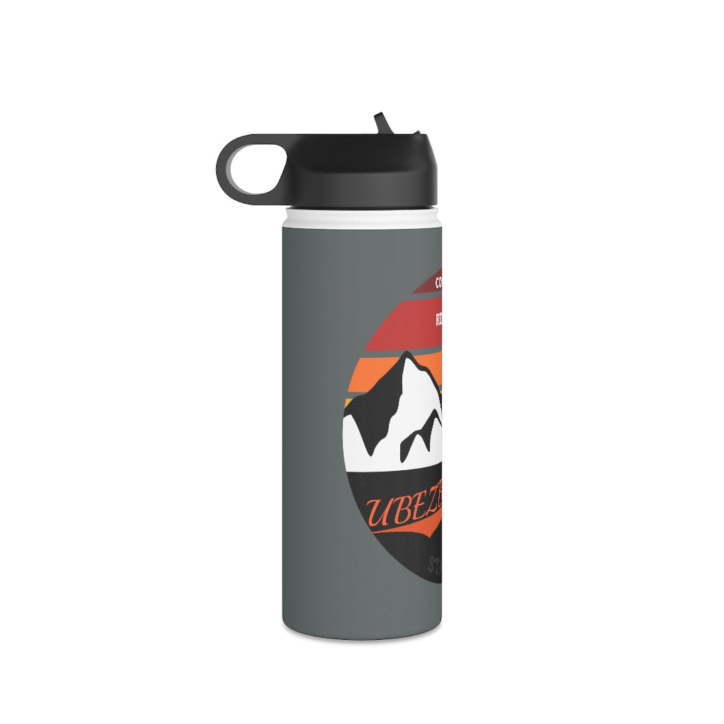 Stainless Steel Water Bottle, (sports lid)- UBEZBEKISTAN