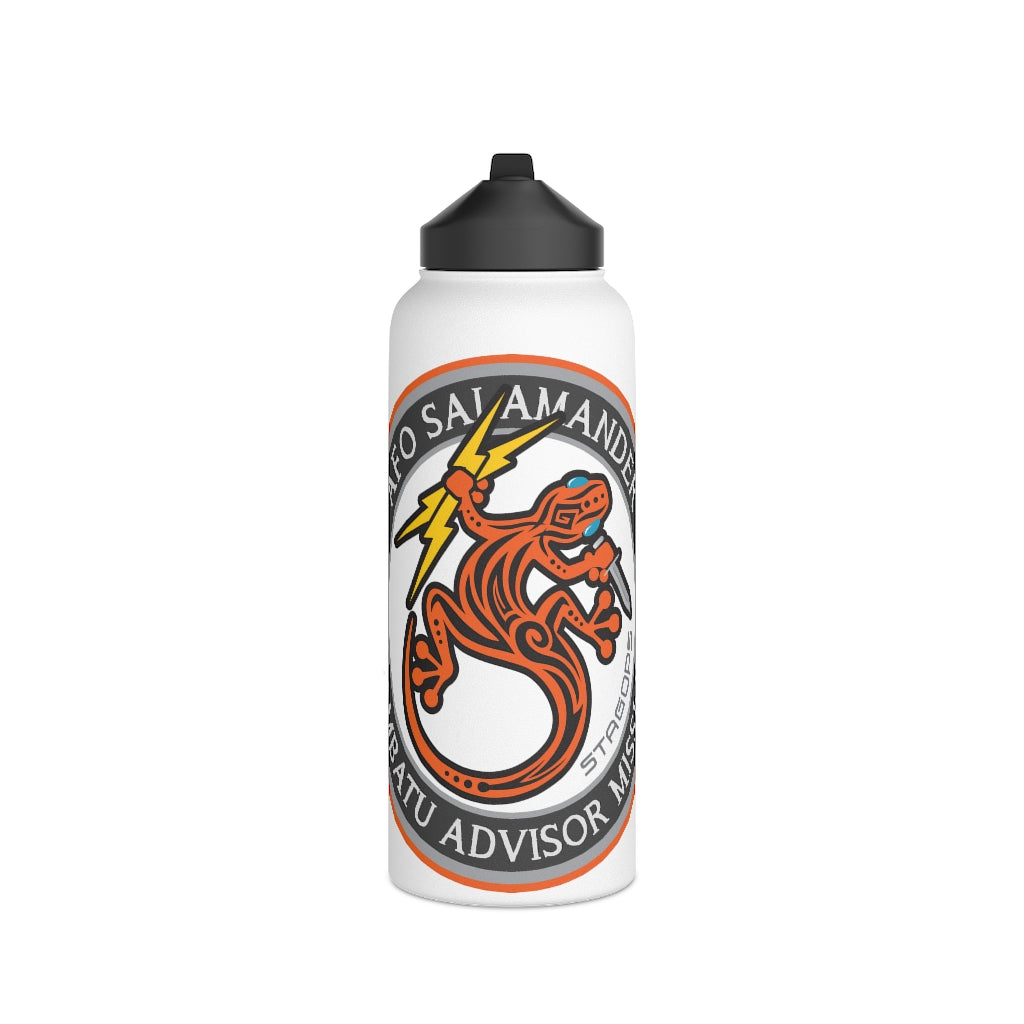 Stainless Steel Water Bottle, (sports lid)- AFO SALAMANDER