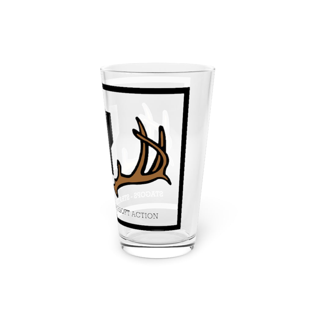 STRATOPS logo Pint Glass, 16oz