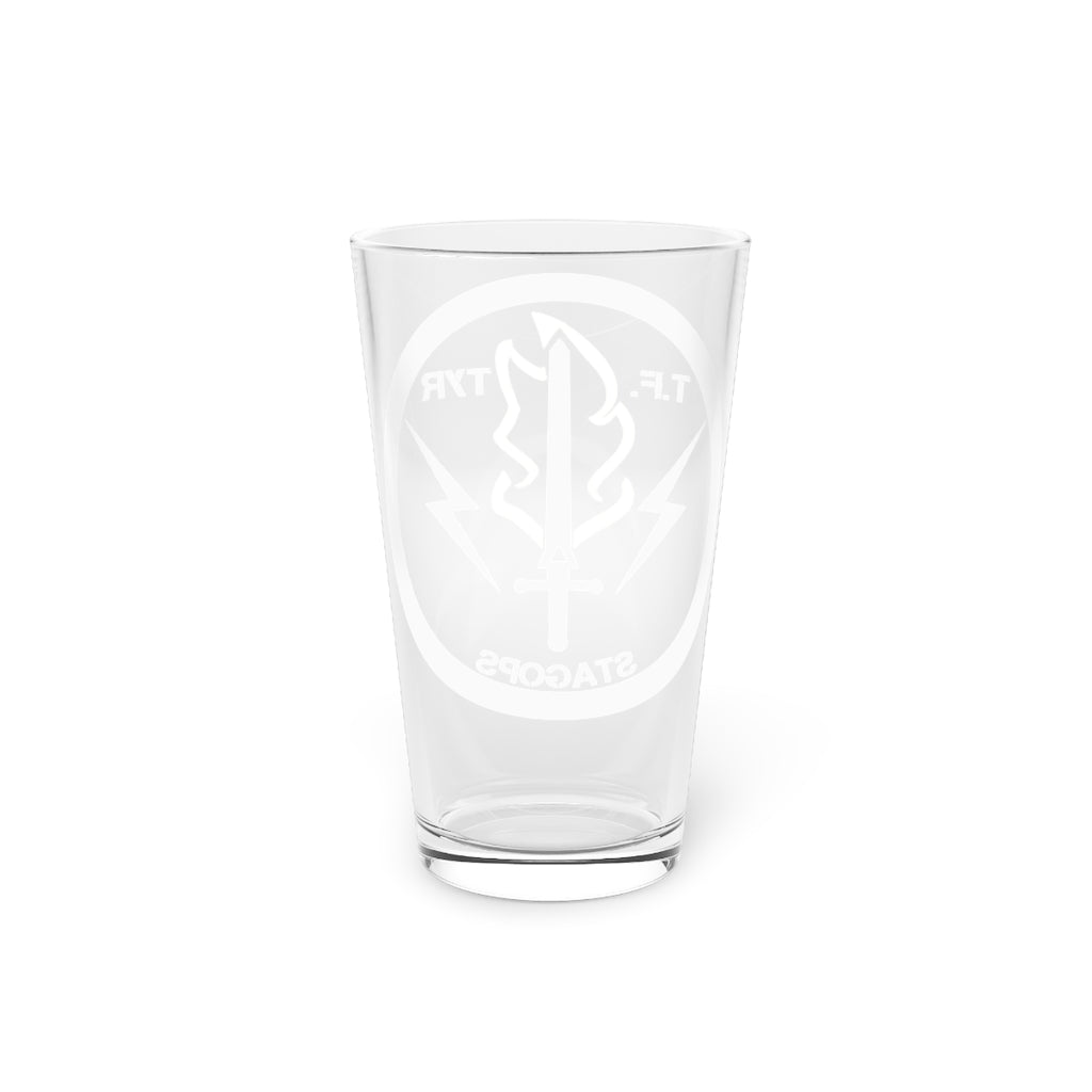 TF TYR logo Pint Glass, 16oz