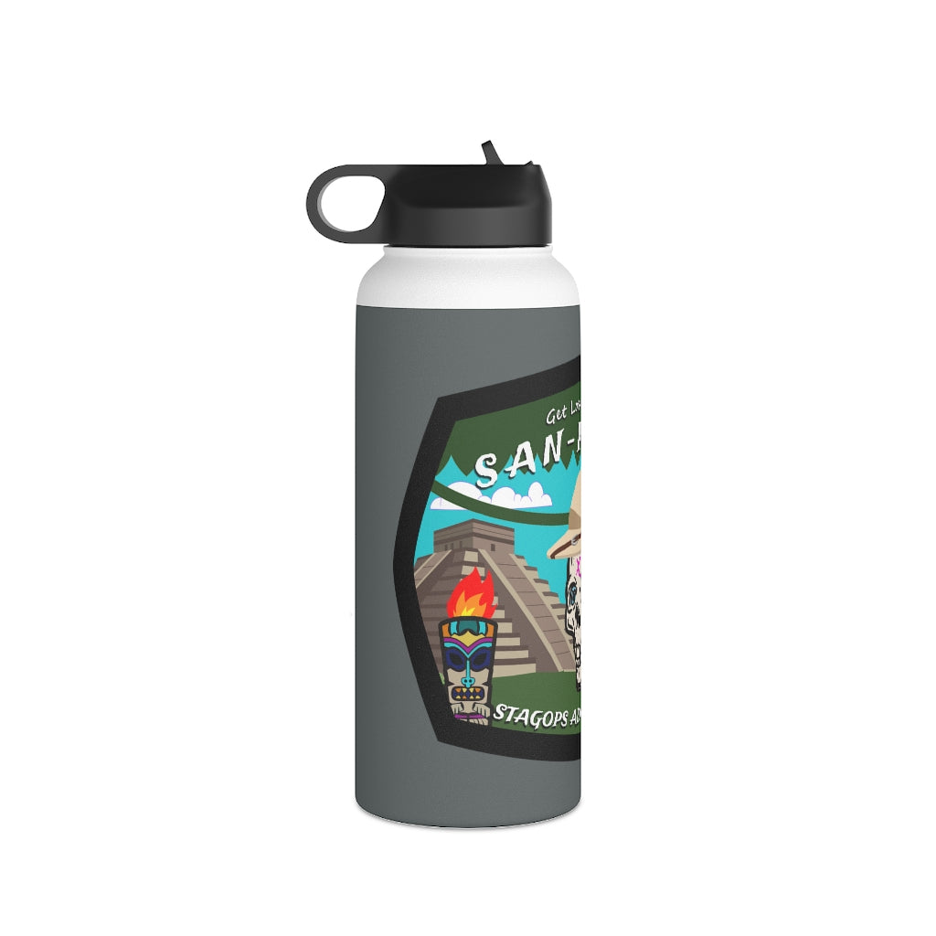 Stainless Steel Water Bottle, (sports lid)- SAN PETHEO