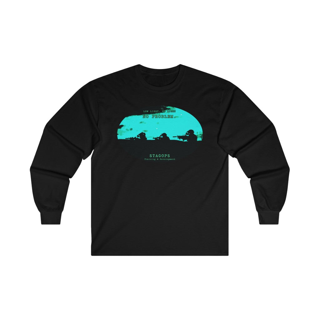 STAGOPS Training & Development "No light, No Problem" Ultra Cotton Long Sleeve Tee