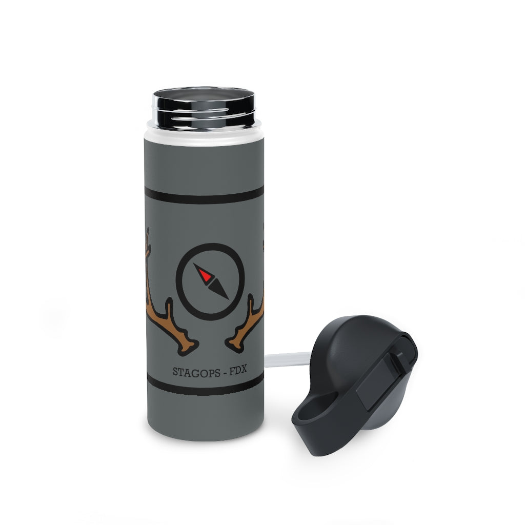 Stainless Steel Water Bottle, (sports lid)- FDX