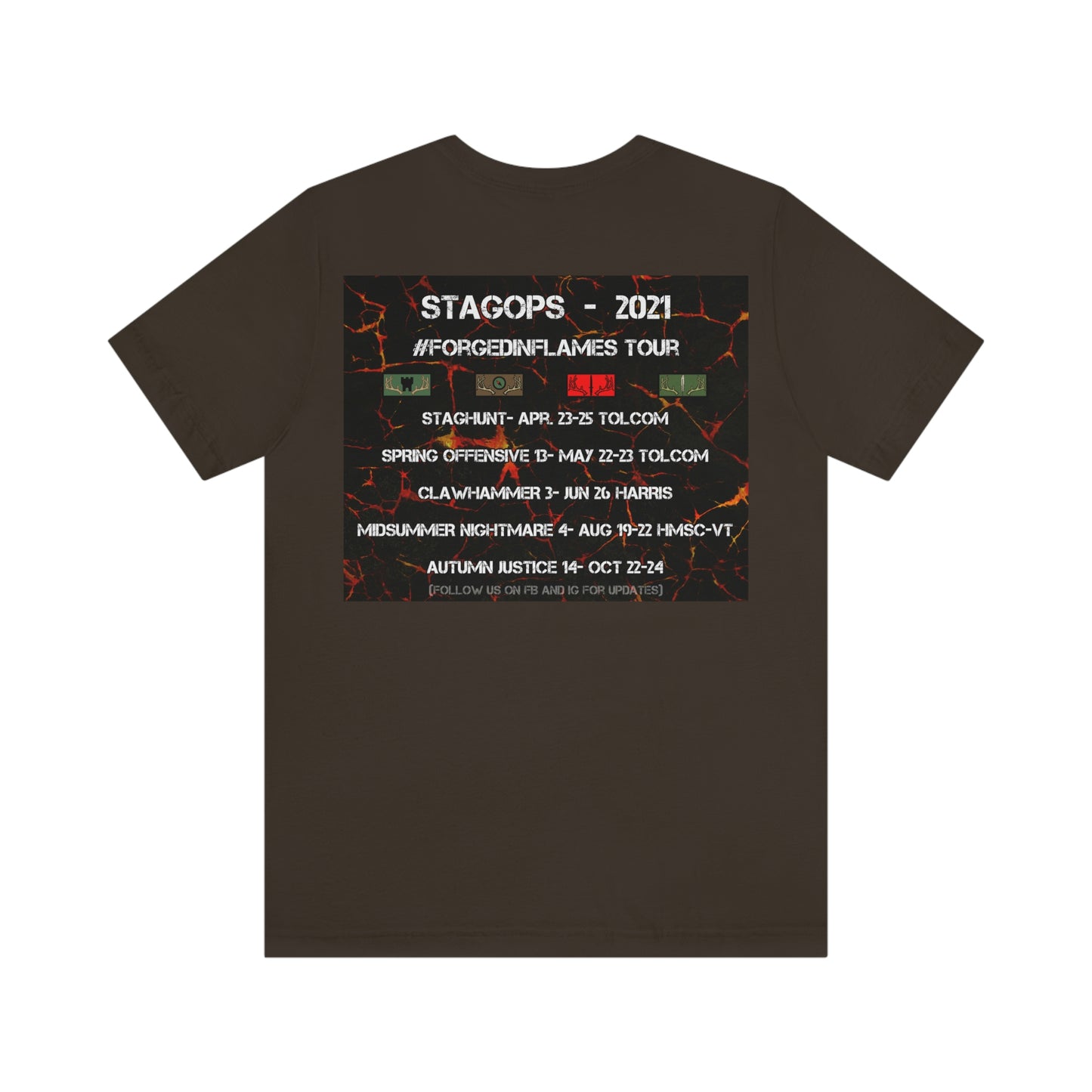 STAGOPS 2021 "Forged in Flames" double sided Tee