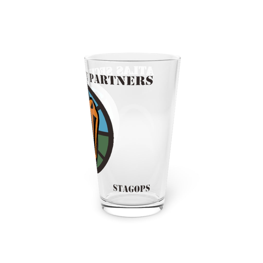 ASP logo Pint Glass, 16oz