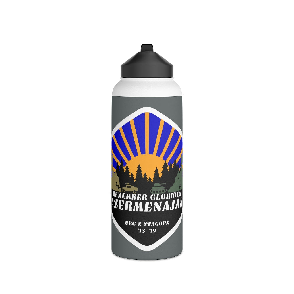 Stainless Steel Water Bottle, (sports lid)- AZERMENAJAN