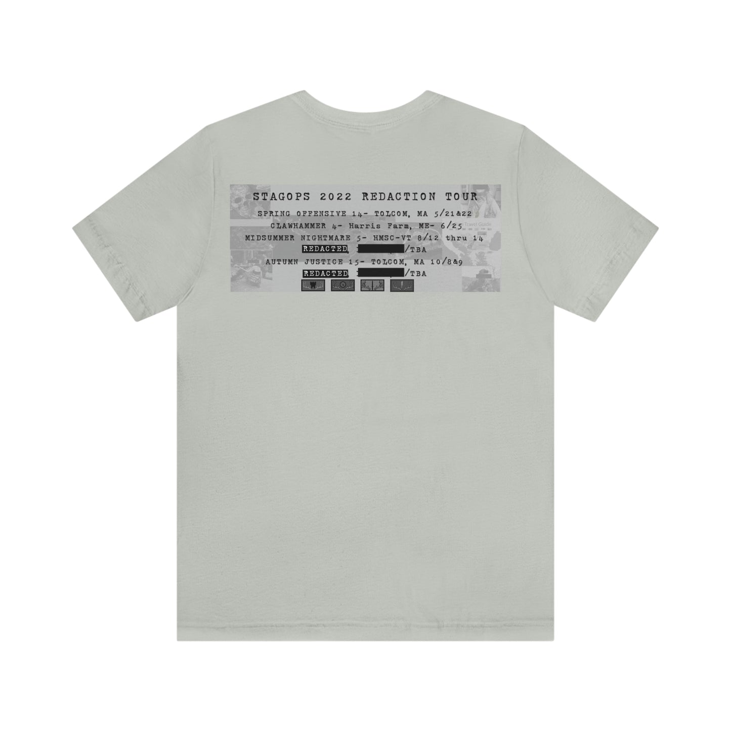 2022 REDACTED Tour Tee