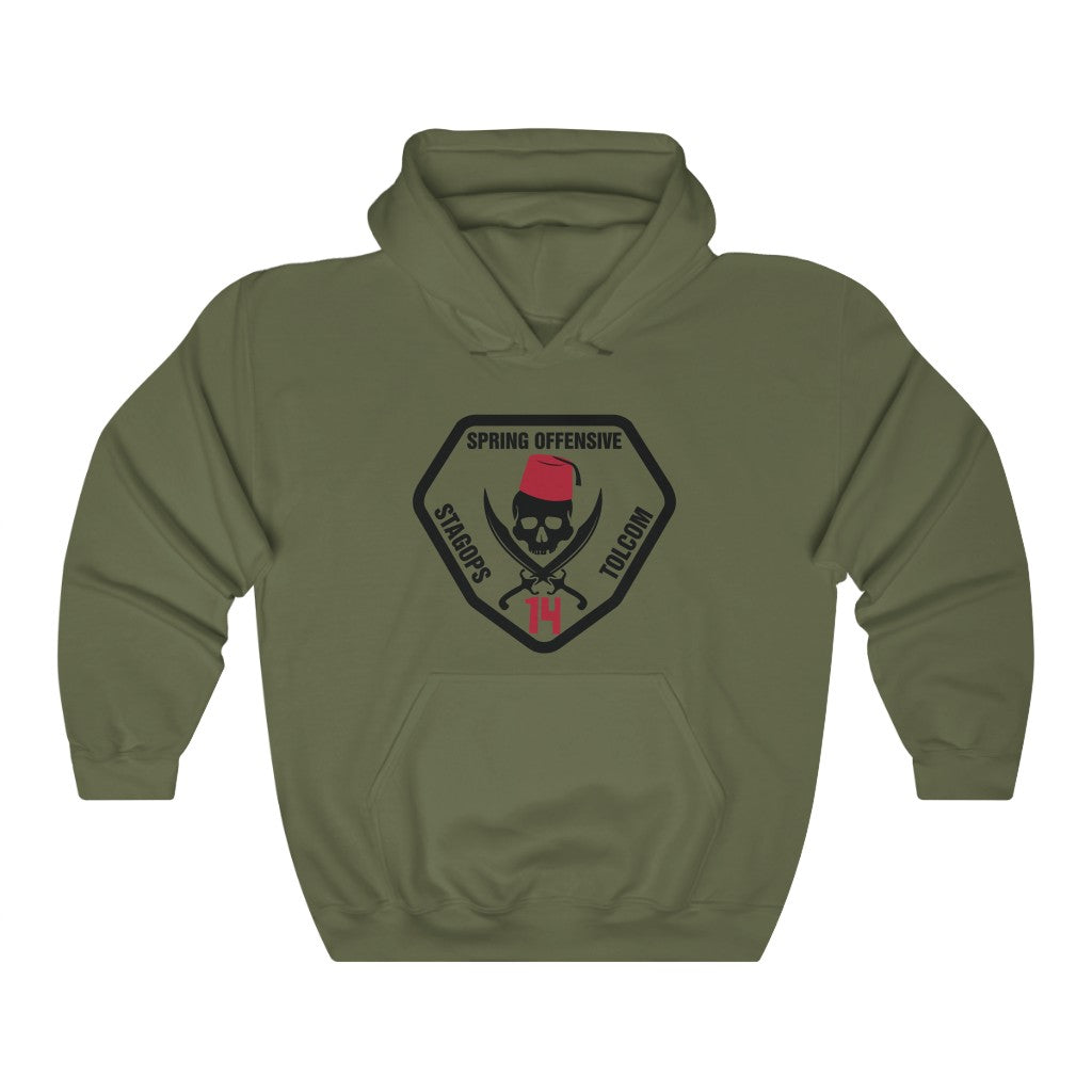 Spring Offensive 14 (clear center) Hoodie