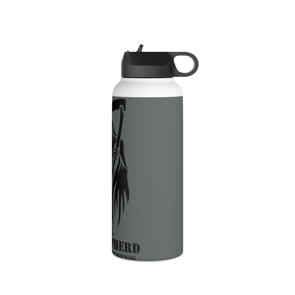 Stainless Steel Water Bottle, (sports lid)- JTF: SHEPHERD