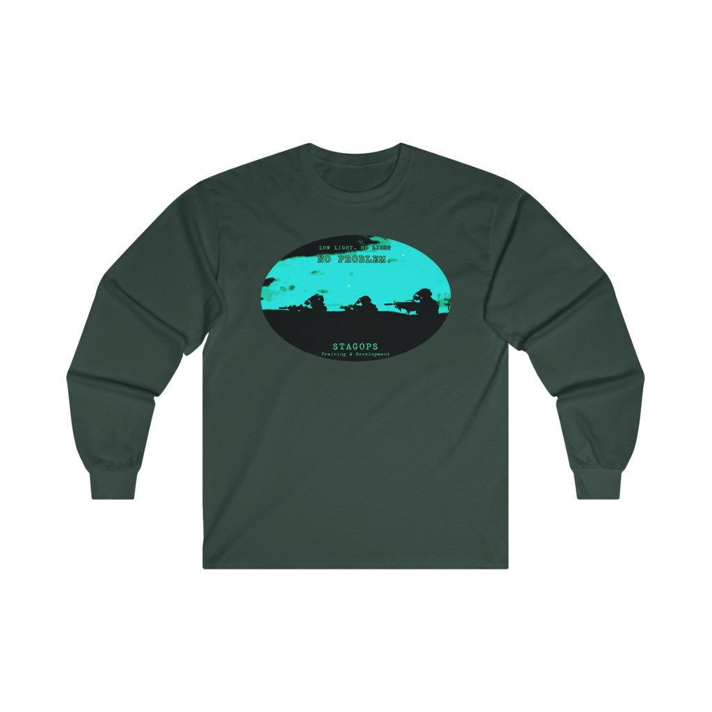 STAGOPS Training & Development "No light, No Problem" Ultra Cotton Long Sleeve Tee