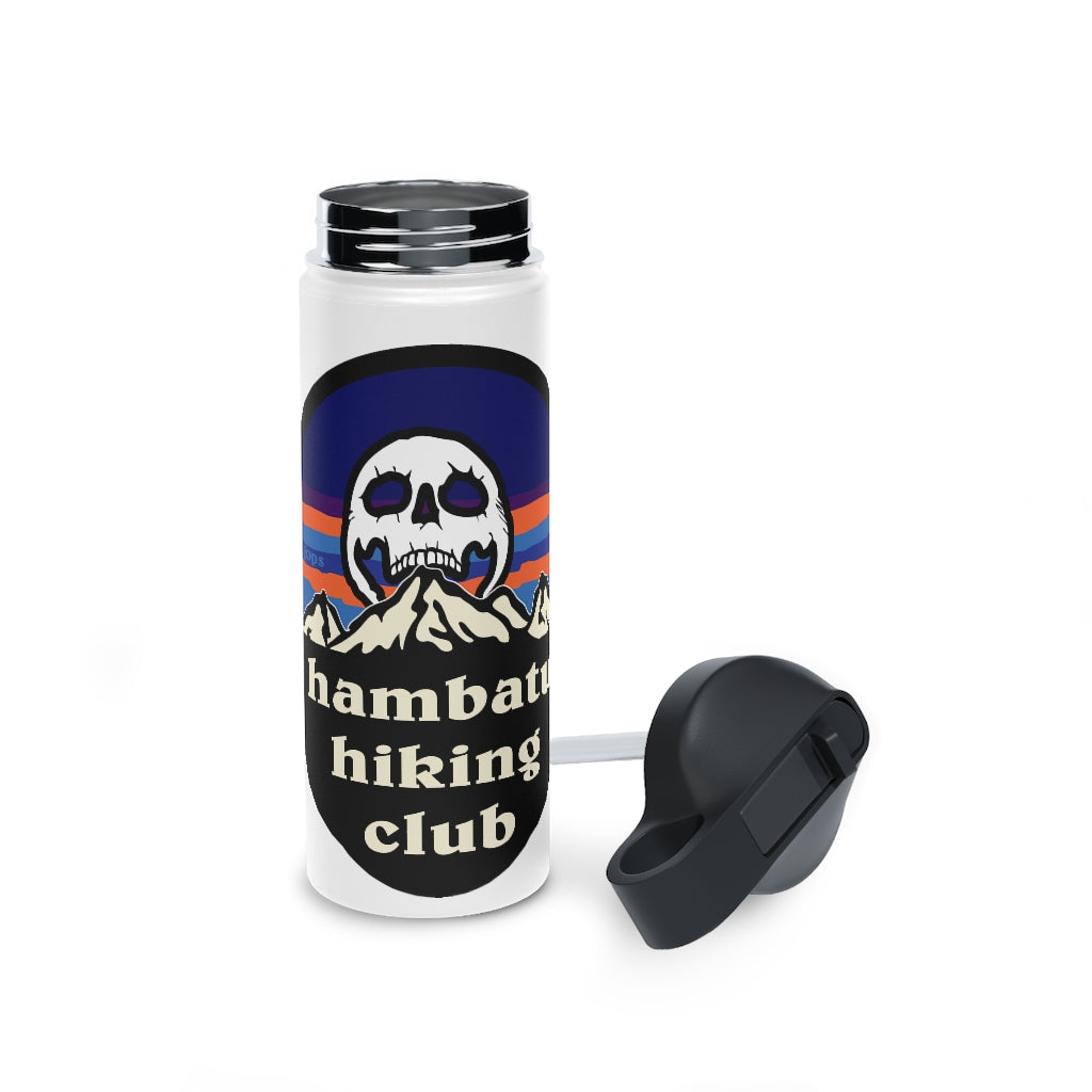 (Exclusive) Stainless Steel Water Bottle, (sports lid)- Hambatu hiking club