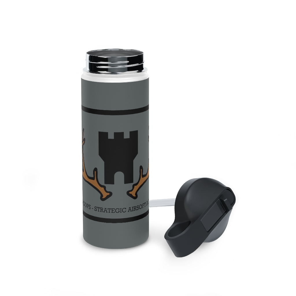 Stainless Steel Water Bottle, (sports lid)- STRATOPS