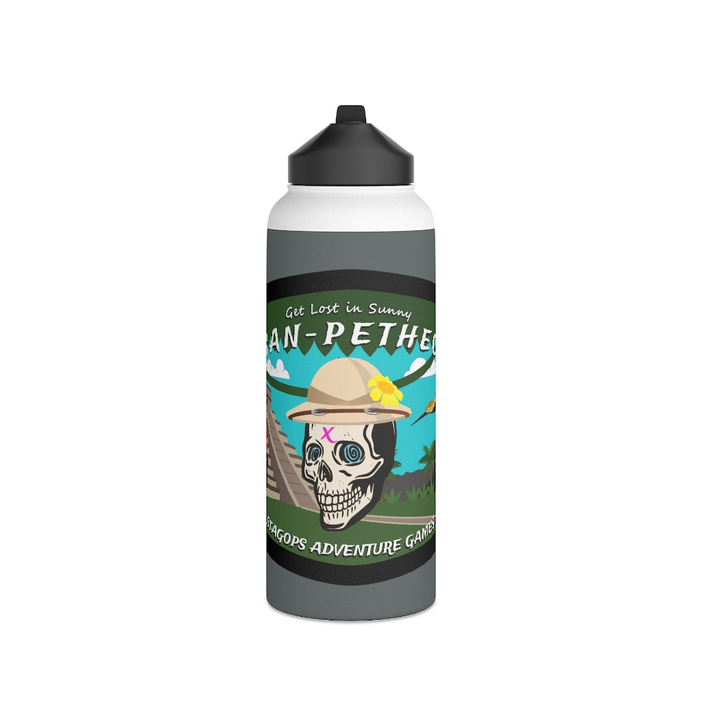 Stainless Steel Water Bottle, (sports lid)- SAN PETHEO