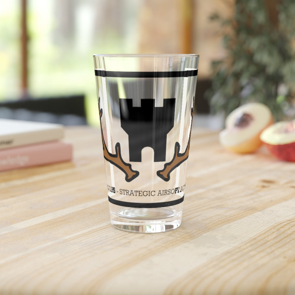 STRATOPS logo Pint Glass, 16oz