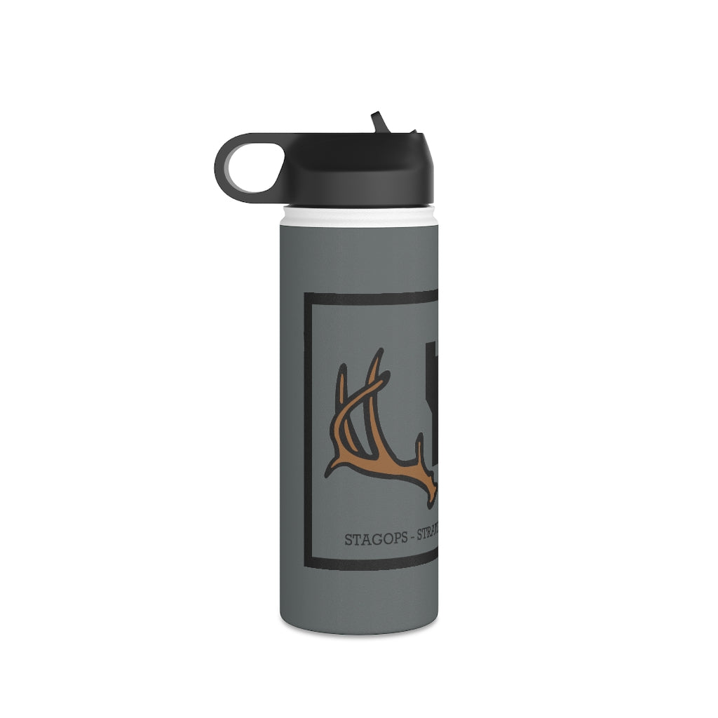 Stainless Steel Water Bottle, (sports lid)- STRATOPS