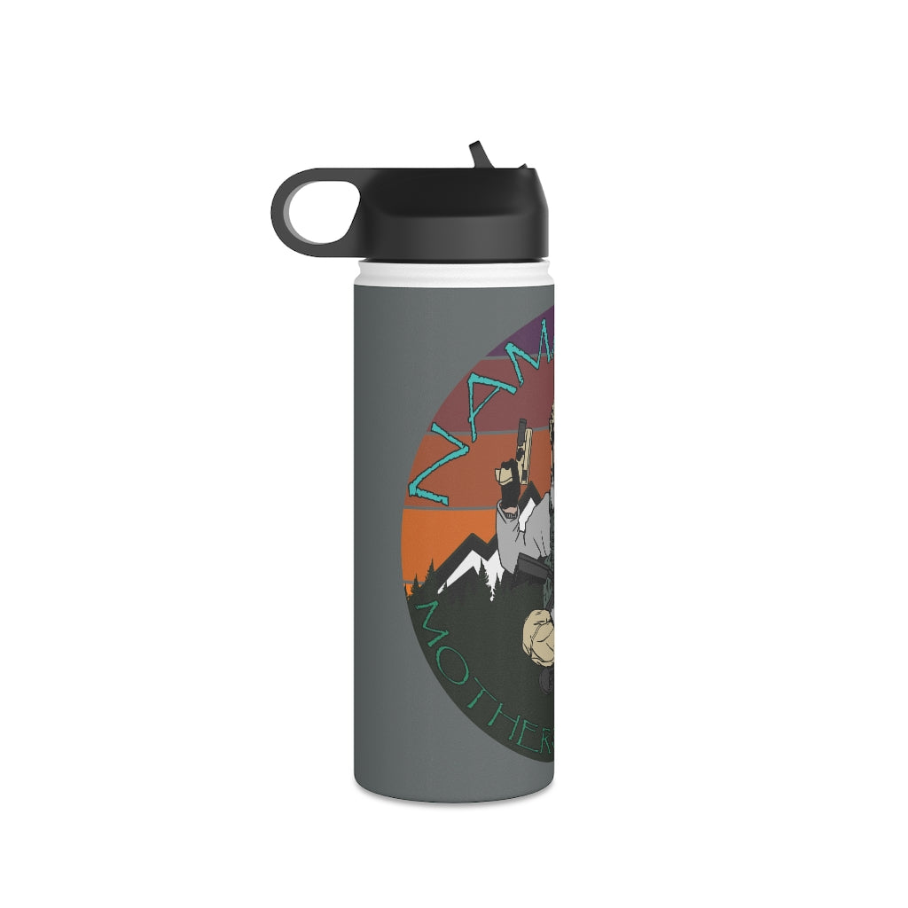 Stainless Steel Water Bottle, (sports lid)- NAMASTE MOTHERF#%^ERS