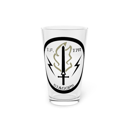 TF TYR logo Pint Glass, 16oz