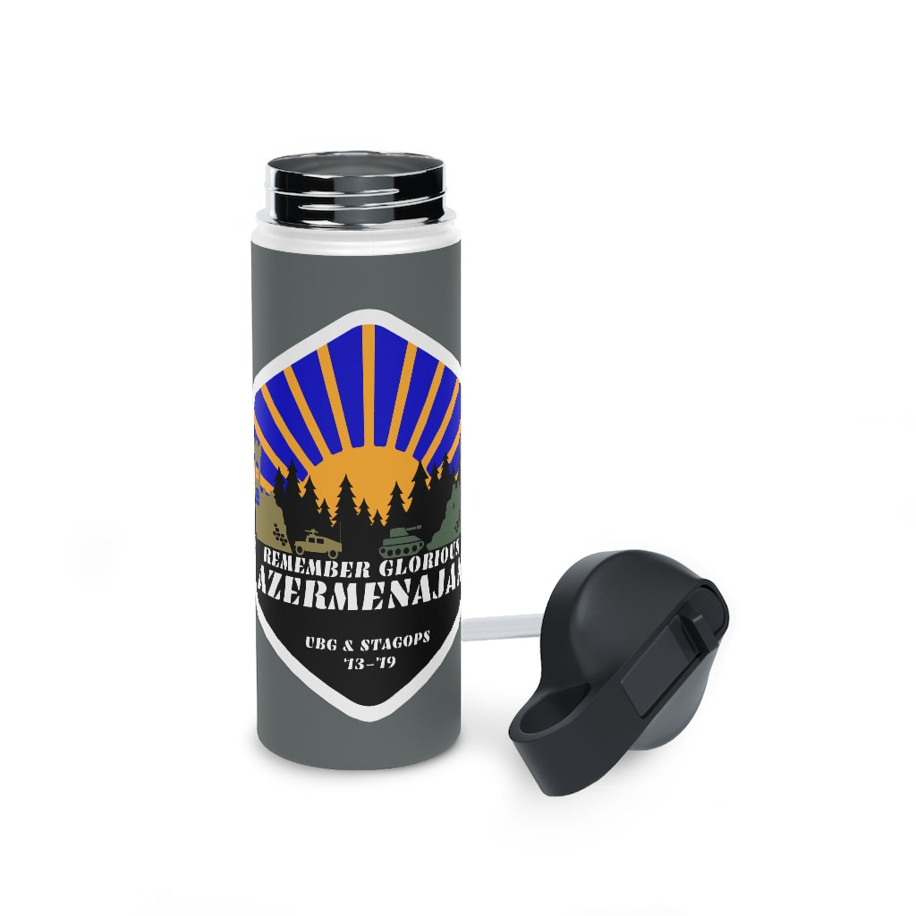 Stainless Steel Water Bottle, (sports lid)- AZERMENAJAN