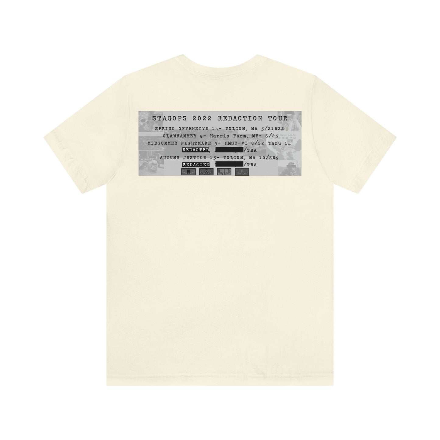 2022 REDACTED Tour Tee