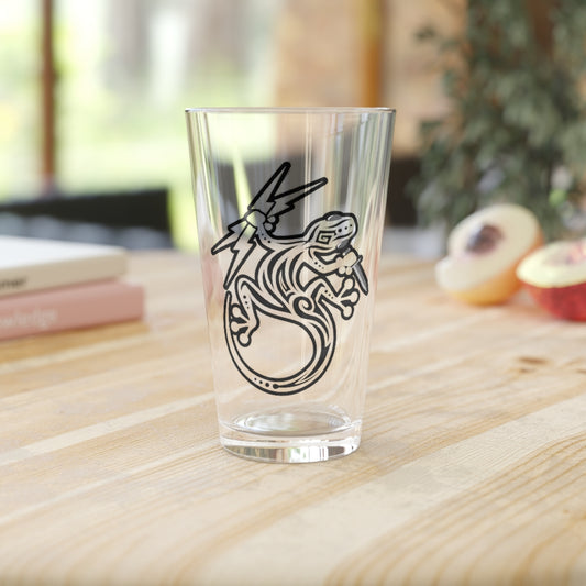 B&W AFO- SALAMANDER Pint Glass, 16oz