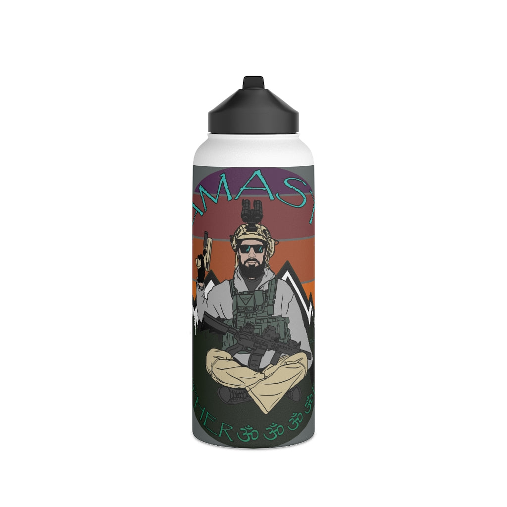 Stainless Steel Water Bottle, (sports lid)- NAMASTE MOTHERF#%^ERS