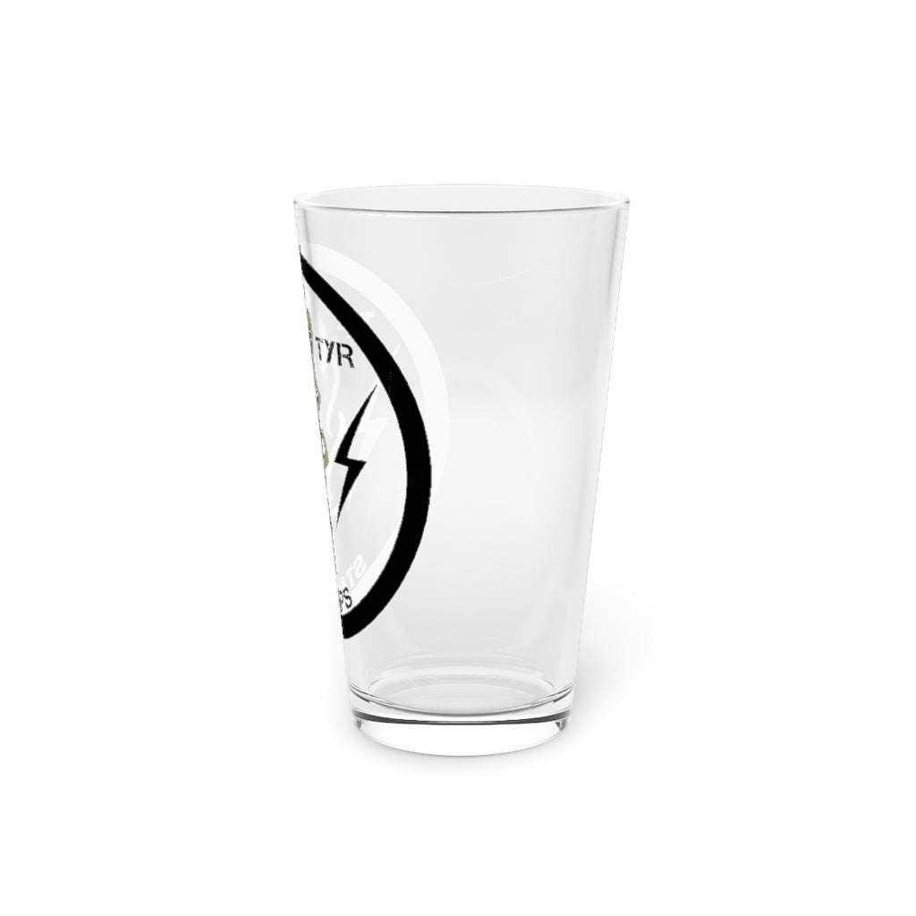 TF TYR logo Pint Glass, 16oz