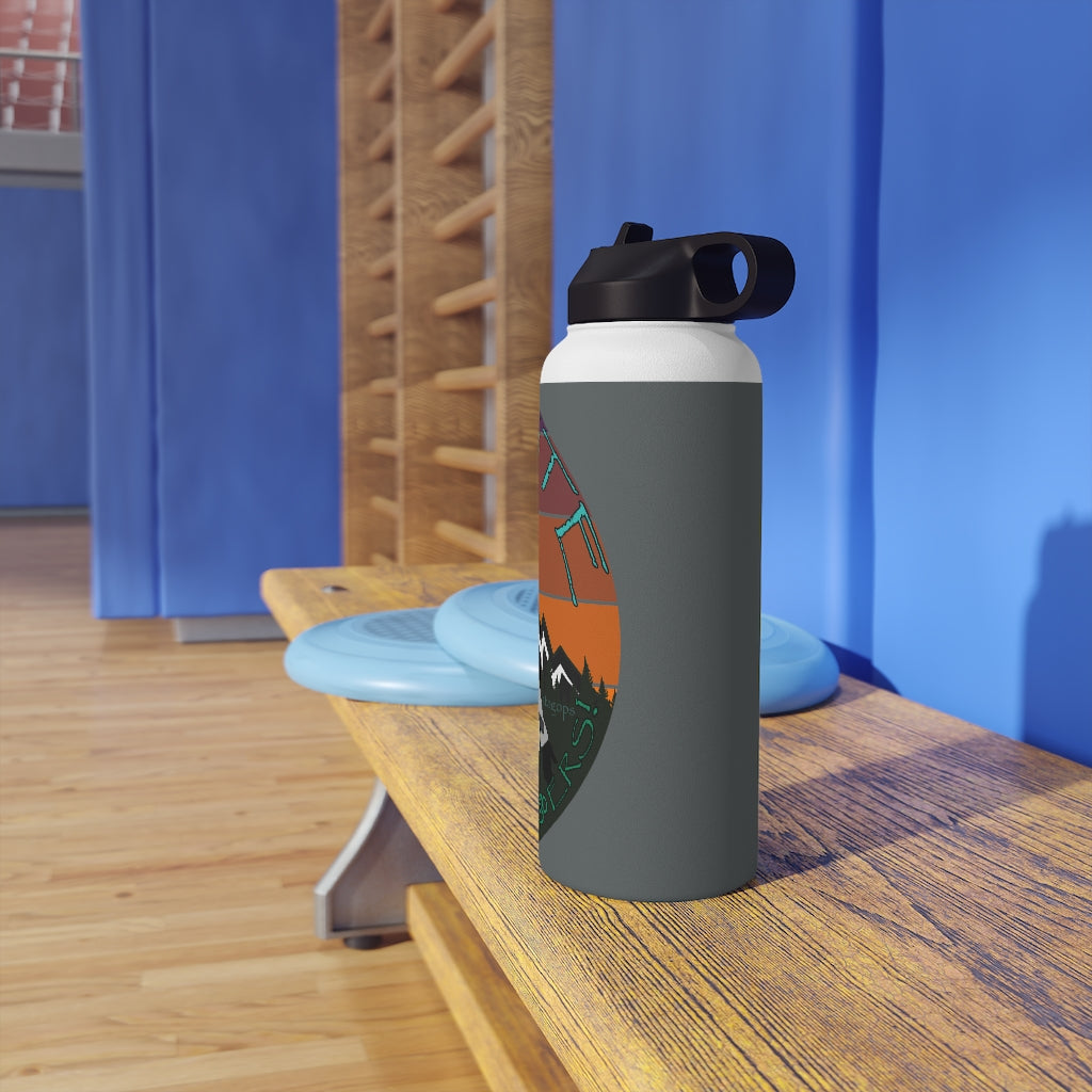 Stainless Steel Water Bottle, (sports lid)- NAMASTE MOTHERF#%^ERS