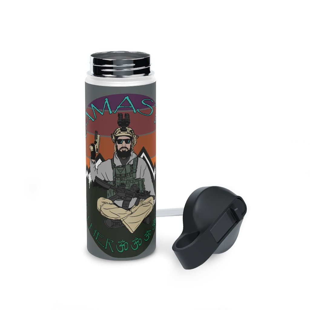 Stainless Steel Water Bottle, (sports lid)- NAMASTE MOTHERF#%^ERS