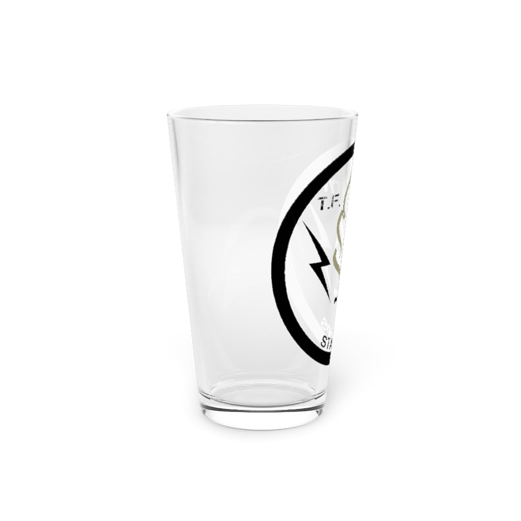 TF TYR logo Pint Glass, 16oz